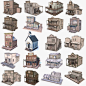 3d western buildings