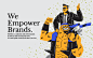"Yeti & The Fox" Website Banners : The brand wanted to portrayal themselves as the 'ultimate creative wingman' to their clients for all their production needs. The Yeti–the brand's mascot–can be seen playing the supporting character to the h