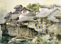 水彩画:著名水彩画家教育家刘凤兰水彩风景作品