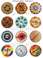 VINTAGE+GAME+SPINNERS+Craft+Circles++Steampunk+by+DigitalAlice