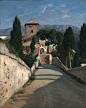 Jean-Baptiste-Camille Corot - View of Subiaco, Italian Scene, ca