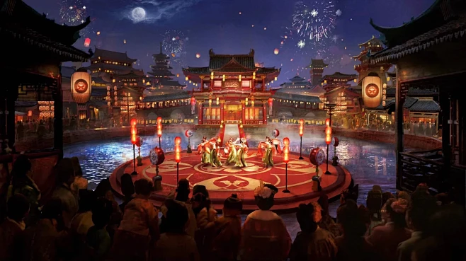 唐宫夜宴_气氛图-花瓣网