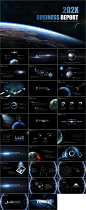 星球太空科学技术研究PPT模版-众图网