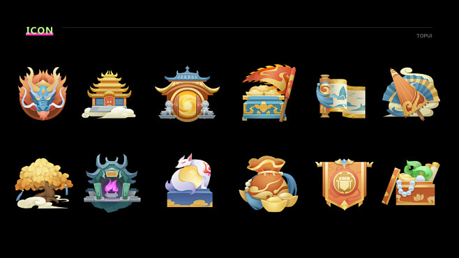 游戏ICON，BANNER等案例节选-精选案例-TOPUI_专注游戏UI美术外包设计公司
