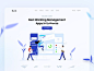 Burik Management Apps character crm uiux website hero management work 2dcharacter illustration design