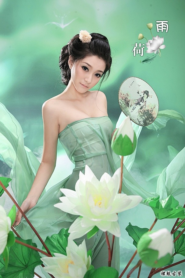 古装美女雨荷古装摄影古装美女古装写真馆古装摄影网古装美女裙魅古装
