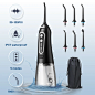 Oral Irrigator USB Rechargeable Water Flosser Portable Dental Water Jet 300ML Water Tank Waterproof Teeth Cleaner For Oral Care - AliExpress 6