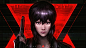 General 3840x2160 futuristic science fiction digital art concept art artwork fantasy art fan art 3D CGI cyberpunk cyber portrait face fantasy girl painting frontal view simple background realistic women eyes Kusanagi Motoko hair in face Ghost in the Shell