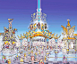 Theme Park Designs : A selection of designs, illustration and visualisations for a variety of theme parks. These include in order, a Marvel Comics based theme Park to be built in Bejing, a Cartoon Digital Carnival theme Park in Shanghai, a Ferrari based t