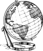 地球仪 地球 地图 png