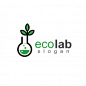 Laboratory and chemical logo template