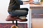 This chair was designed to let you sit cross-legged for better posture and health! | Yanko Design
