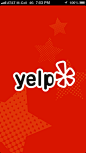 Yelp iPhone splash screens screenshot
