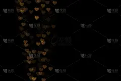 彩色灯饰bokeh白色为装饰情人夜背景壁纸模糊，爱情图片照明心形柔和的夜晚抽象