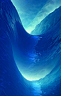 I can't determine wether it's beautifully sculptured ice in some sort of ice cave, or if its a perfectly timed photo of waves... It's beautiful!