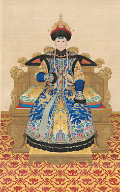 采集张泽皓73采集到清朝画像 后妃朝服系6清世宗雍正 孝敬宪皇后