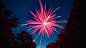 General 1920x1080 fireworks trees sky night stars