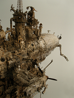 旧蒸汽时代的机甲设计欣赏 造型设计 蒸汽时代 灵感 机械设计 手工怪