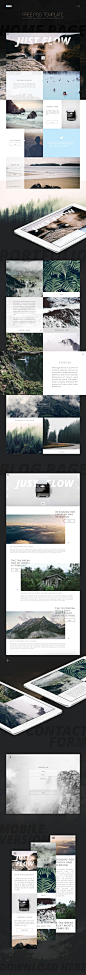 FREE template for photo galleries and portfolios : Free PSD template for your photo gallery or portfolio