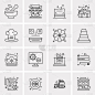 set 16 universal icons business