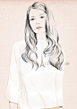 时装插画大师Sandra Suy彩铅水彩手绘模特人物插画素材220张-淘宝网