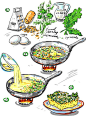 蔬菜蛋糕制作方法矢量素材下载-餐饮美食-生活百科-矢量素材 - 集图网 www.jitu5.com