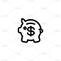 deposit icon, vector