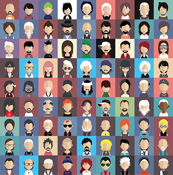 Set of 1.000 Avatars...