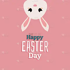 贺卡,复活节,幸福,可爱的,鸡蛋,春天,兔子,剪贴画,绘画插图,季节