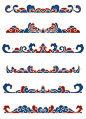 Chinese wind classical tide xiangyun wave pattern bottom lace chinese border