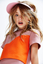 Great colour combination orange and pink by Senorita Lemoniez fall/winter 2015 kids fashion