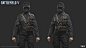 BFV_Axis Medic, Rui Mu : We use scanning mesh for Highpoly and clean the issues then bake the normal and diffuse maps to the gamepoly.
In general, 
The highmesh, textures for the upperbody and lowerbody made by me.
All of the heads and hair made by Linus 