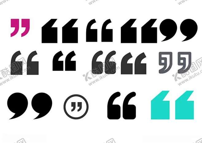 引号图标 【酷图网】引号图标,引号,双引号,单引号,标点符号-花瓣网