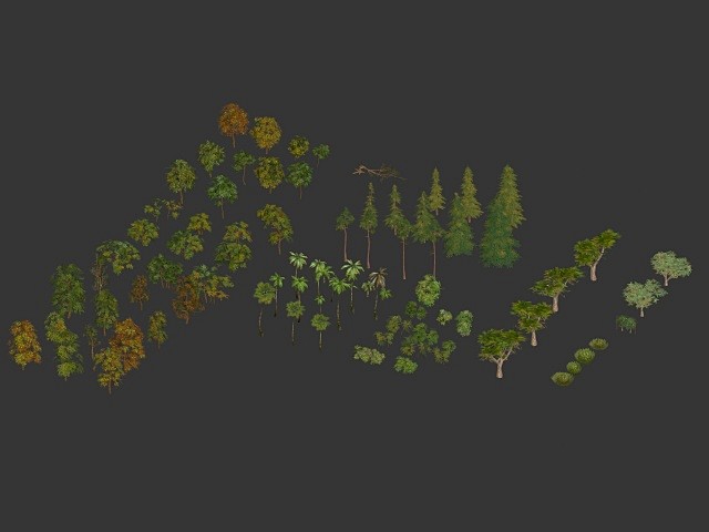 3D游戏植物模型/树01-淘宝网