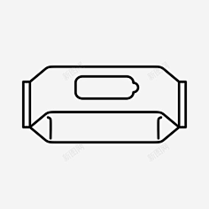 com空白包装湿巾袋隔离在白色背景上blank packaging wet wipes pouc.