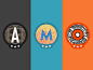 The Badges - The Second Wave badges typography badge vector icons logo design icon branding graphic design illustration