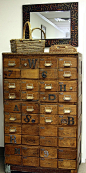 I would love to have a card catalog!