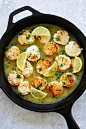 Garlic Butter Scallops with Lemon Sauce - better than restaurant's pan-seared scallops with buttery lemon sauce, cheaper and so delicious | rasamalaysia.com