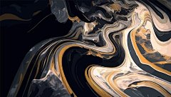 金色液体华丽背景矢量图设计素材