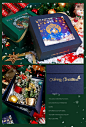 美浓圣诞礼盒立体礼品盒圣诞盒礼盒创意旋转盒平安夜苹果礼物盒-tmall.com天猫