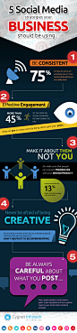 图说 Infographics 03 : 5 social media strategies your business should be using...