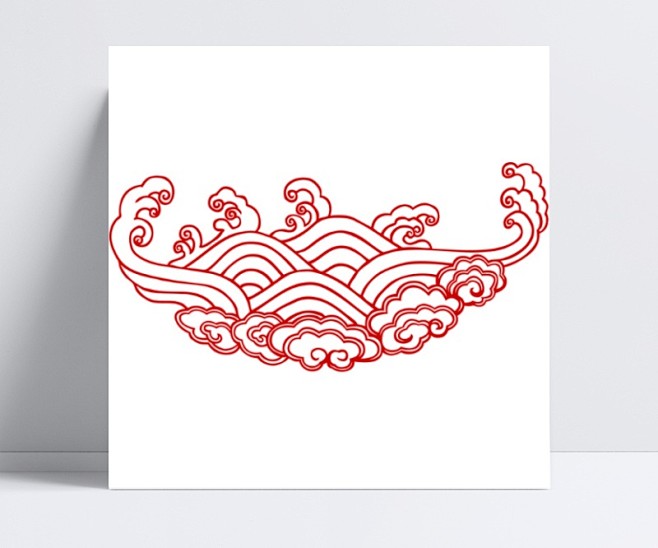 中国风海浪祥云|中国,风海,浪祥云,线性.