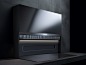 Folding integrated stove