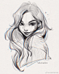 人物插画线稿~ by... - @大神手绘作品的微博 - 微博
