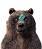 Frontier Airlines Bear : Full CGI Bear character illustration for Frontier Airlines and Arnold Worldwide agency, Boston.