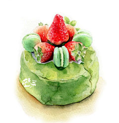 づ暖采集到水彩画