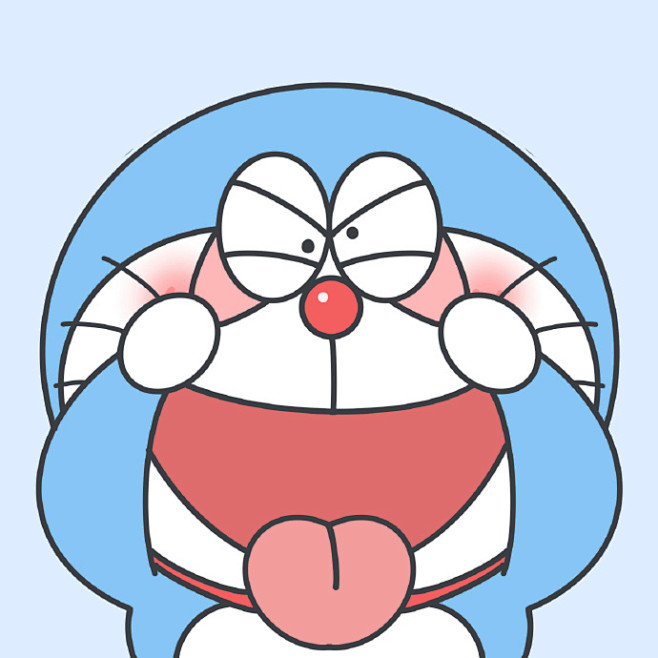 一组敲可爱的哆啦a梦头像看着感觉心情都变好了