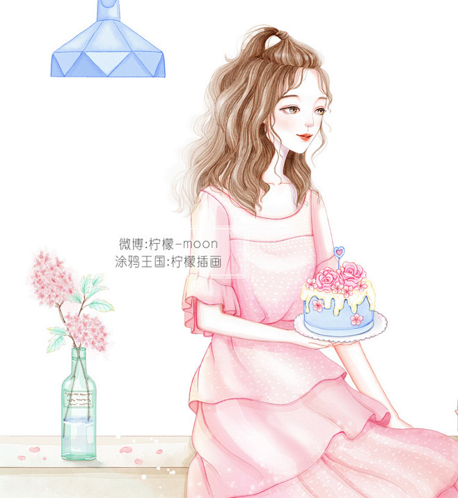 陪你过每一个生日~~ | 柠檬插画 - ...