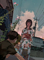 审美鉴赏/日本插画家Matsulenmanga
画师推荐
·松浦健人．まつうらけん
と. Matsukenmanga
日本漫画家，主要进行小说与漫画的绘制工作
从事《周刊少年 Jump 》《末日笔友》《东京忍者小队》《灵视少年》的作画
爱好收集玩具和小雕像，最喜欢的漫画是《海贼王》
《火影忍者》《 TRIGUN 》《無限之住人》
迷人的质感，迷人的笔触