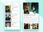 Movie/Cinema UI Inspiration – Muzli -Design Inspiration : via Muzli